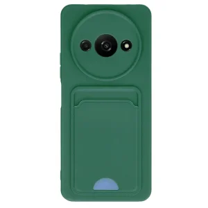 Xiaomi Redmi A3 4g Kılıf Kelvin Kartvizitli Silikon - Koyu Yeşil