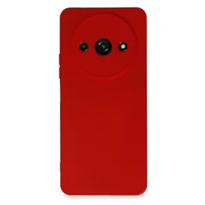Xiaomi Redmi A3 4g Kılıf Nano İçi Kadife Silikon - Kırmızı