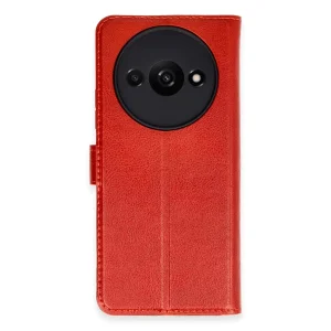 Xiaomi Redmi A3 4g Kılıf Trend S Plus Kapaklı Kılıf - Kırmızı