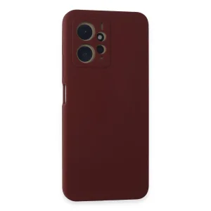 Xiaomi Redmi Note 12 4g Kılıf Nano İçi Kadife Silikon - Bordo