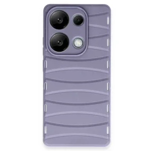 Xiaomi Redmi Note 13 Pro 4g Kılıf Bibercas Silikon Kapak - Lila