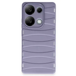 Xiaomi Redmi Note 13 Pro 4g Kılıf Bibercas Silikon Kapak - Lila