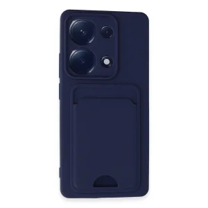 Xiaomi Redmi Note 13 Pro 4g Kılıf Kelvin Kartvizitli Silikon - Lacivert