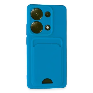 Xiaomi Redmi Note 13 Pro 4g Kılıf Kelvin Kartvizitli Silikon - Mavi