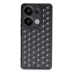 Xiaomi Redmi Note 13 Pro 4g Kılıf Petek Silikon Kapak - Siyah