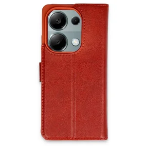 Xiaomi Redmi Note 13 Pro 4g Kılıf Trend S Plus Kapaklı Kılıf - Kırmızı