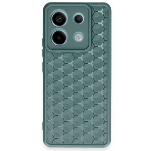 Xiaomi Redmi Note 13 Pro 5g Kılıf Petek Silikon Kapak - Koyu Yeşil