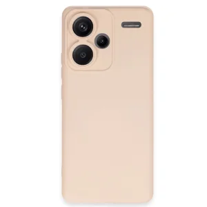 Xiaomi Redmi Note 13 Pro Plus Kılıf Nano İçi Kadife Silikon - Pudra