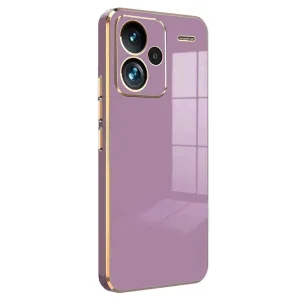 Xiaomi Redmi Note 13 Pro Plus Kılıf Volet Silikon - Mor