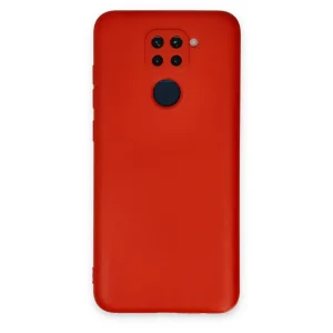 Xiaomi Redmi Note 9 Kılıf Nano İçi Kadife Silikon - Kırmızı