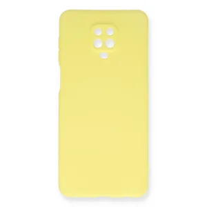 Xiaomi Redmi Note 9 Pro Kılıf Nano İçi Kadife Silikon - Sarı