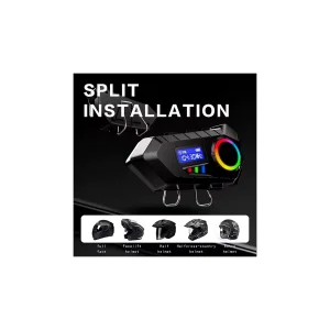 Y30 Kask Kulaklık Bluetooth Motosiklet Kulaklık Rgb Radyolu Intercom