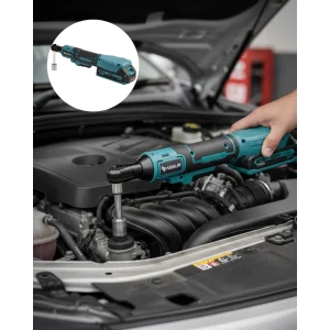 Yandan Sıkma Somun İçin Akülü Cırcır Anahtar Dar Alan Uyumlu