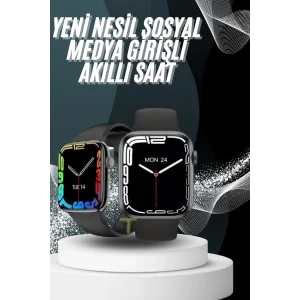 Yeni Model Akıllı Saat Dokunmatik Ekran Unisex Amoled Ekran 44 mm