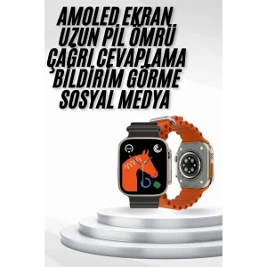 Yeni Nesil Akıllı Saat Müzik Dinleme Bildirim Görme Sesli Asistan Desteği