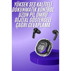 Yeni Nesil Bluetooth Kulaklık Dijital Göstergeli Gaming Dokunmatik 5.3 Kablosuz