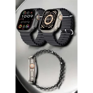 Yeni Nesil Ultra Akıllı Saat Titreşimli, Uyku & Sağlık Takibi, Çift Kordon