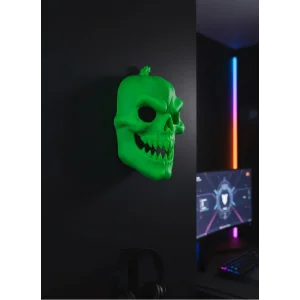 Yeşil Korku Temalı Maske Cadılar Bayramı Dekor