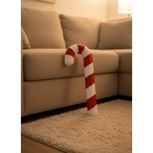 Yılbaşı Temalı Dekoratif Şeker Biblo Sıcak Salon Aksesuarı 13x34 cm