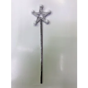 Yıldız Peri Asası Sihirli Değnek Beyaz Ponponlu