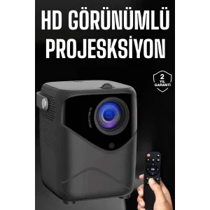 Yüksek HD Görünümlü Taşınabilir Projeksiyon Cihazı