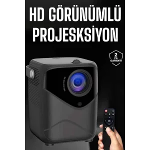Yüksek HD Görünümlü Taşınabilir Projeksiyon Cihazı
