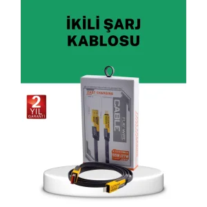 Yüksek Hızlı 65W Güç Çıkışlı Çoklu Cihaz Uyumlu Şarj Kablosu