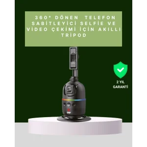 Yüz Takipli 360° Akıllı Gimbal Telefon ve Aksiyon Kamera Uyumlu