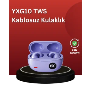 YXG10 Açık Kulak Bluetooth Kulaklık – Klipsli, Güvenli Spor Tasarım, 30 Saat Pil