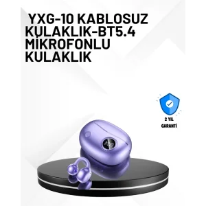 YXG10 Bluetooth Kulaklık – Cilt Dostu, Uzun Pil, Çift Dil Destekli Akıllı Tasarım