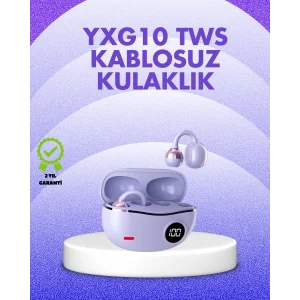 YXG10 Kablosuz Kulaklık – Bluetooth 5.4, Dokunmatik, LED Ekranlı Şarj Kutusu