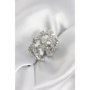 Zirkon Taşlı 2li Model Gümüş Renk Kadın Yüzük