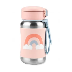 Zoo Pipetli Paslanmaz Çelik Suluk 350 ml Gökkuşağı