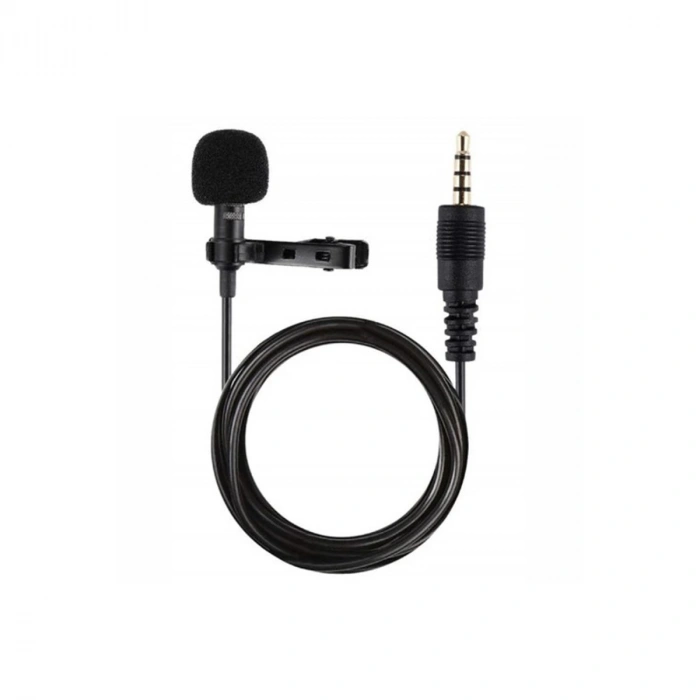 3.5mm Jak 1.5 Metre Double Mikrofon - Siyah