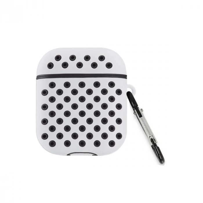 Airpods 3 (3.nesil) Spor Delikli Kılıf - Gri-siyah