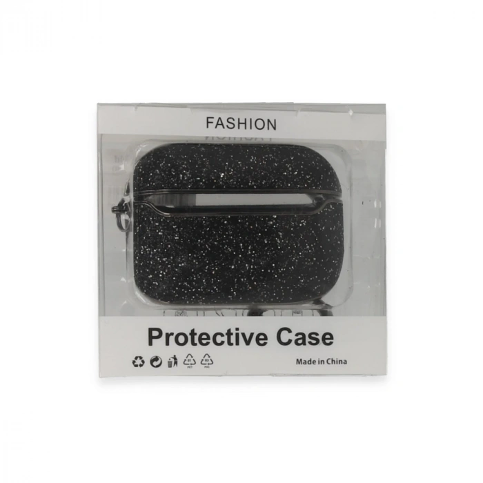 Airpods Pro 2 (2.nesil) Spell Simli Kılıf - Siyah