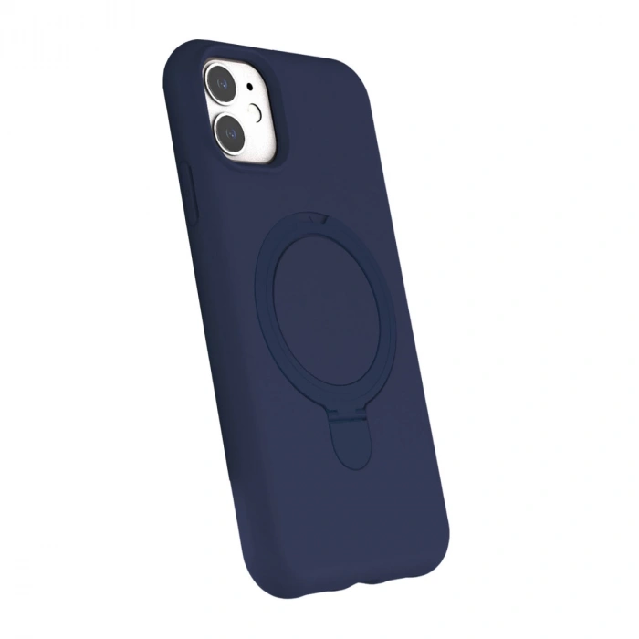 Apple İphone 11 Regal Magsafe Standlı Kapak - Lacivert