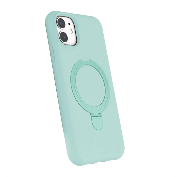 Apple İphone 11 Regal Magsafe Standlı Kapak - Su Yeşili