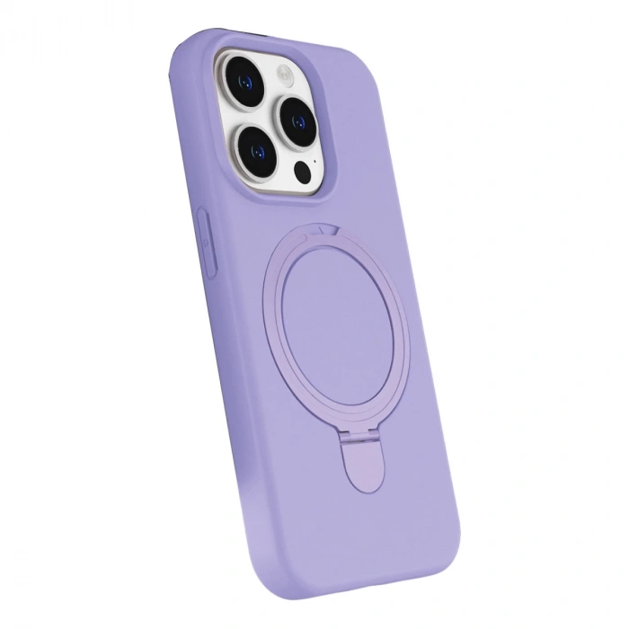 Apple İphone 14 Pro Max Regal Magsafe Standlı Kapak - Lila