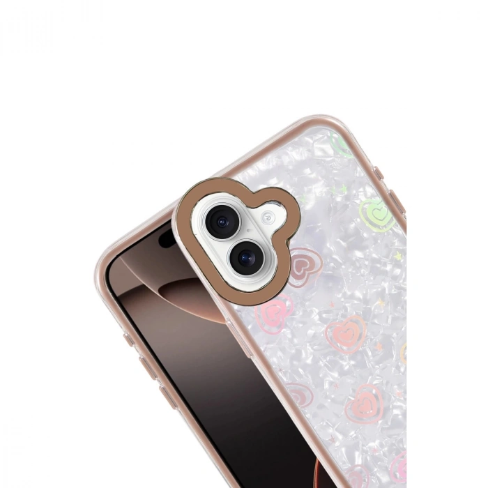 Apple İphone 16 Lumi Desenli Kapak - Çöl Titanyum