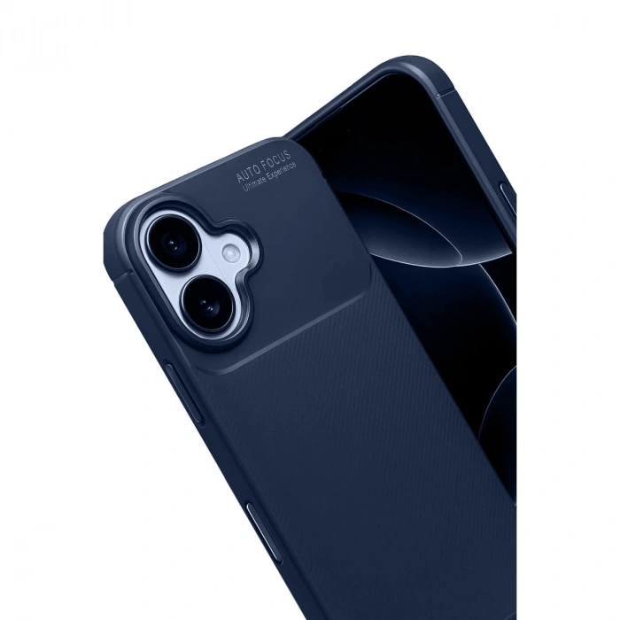 Apple İphone 17 Auto Focus Karbon Kapak - Lacivert