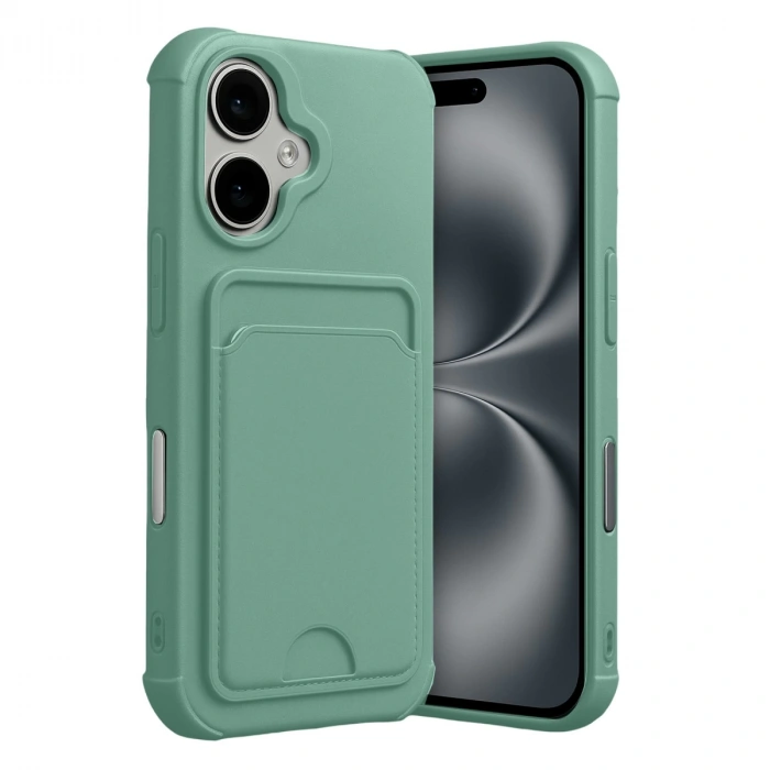 Apple İphone 17 Kelvin Kartvizitli Silikon - Açık Yeşil