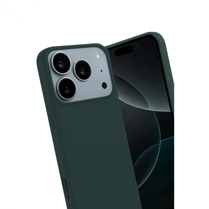 Apple İphone 17 Pro First Silikon - Koyu Yeşil