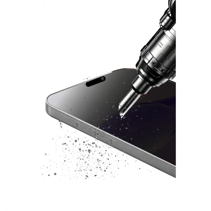 Apple İphone 17 Pro Max Bilvis 5in1 5d Magic Hayalet Cam Ekran Koruyucu - Siyah