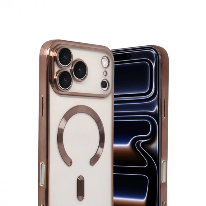Apple İphone 17 Pro Max Kross Magneticsafe Kapak - Çöl Titanyum