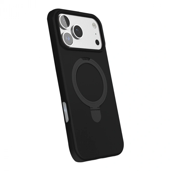 Apple İphone 17 Pro Max Regal Magsafe Standlı Kapak - Siyah