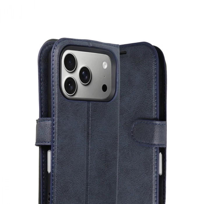 Apple İphone 17 Pro Max Trend S Plus Kapaklı Kılıf - Lacivert
