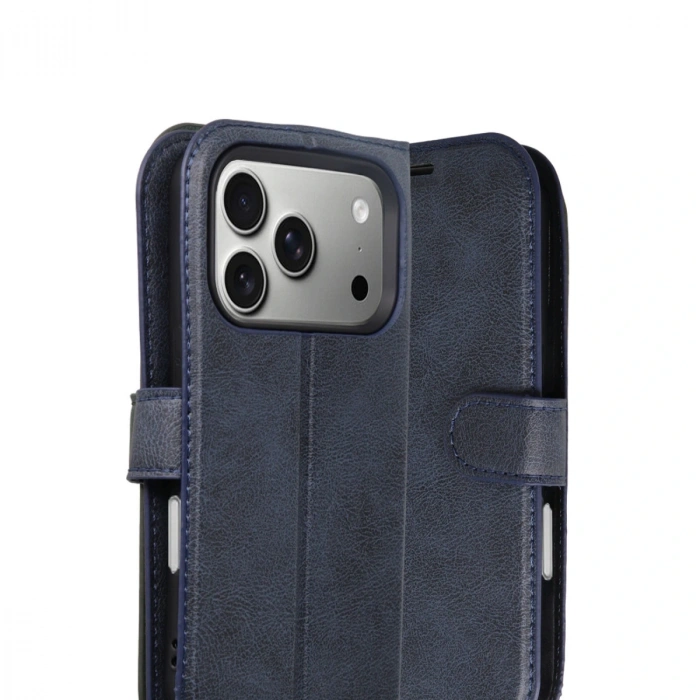Apple İphone 17 Pro Trend S Plus Kapaklı Kılıf - Lacivert