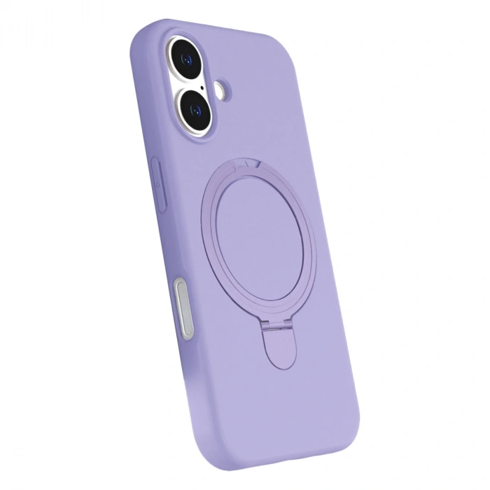 Apple İphone 17 Regal Magsafe Standlı Kapak - Lila