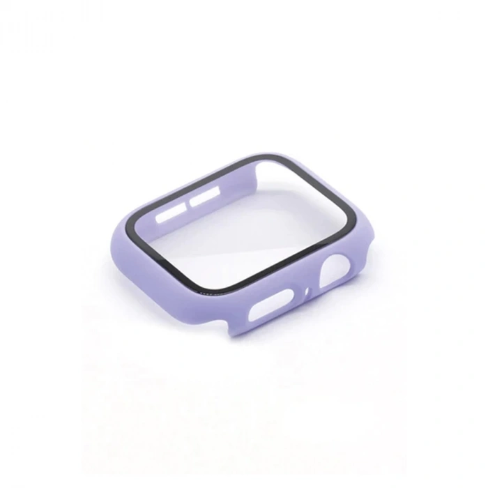 Apple Watch 38mm Camlı Kasa Ekran Koruyucu - Lila